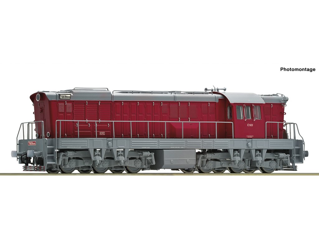 H0 - Dieselová lokomotiva T669.0 Čmelák - Roco 73772