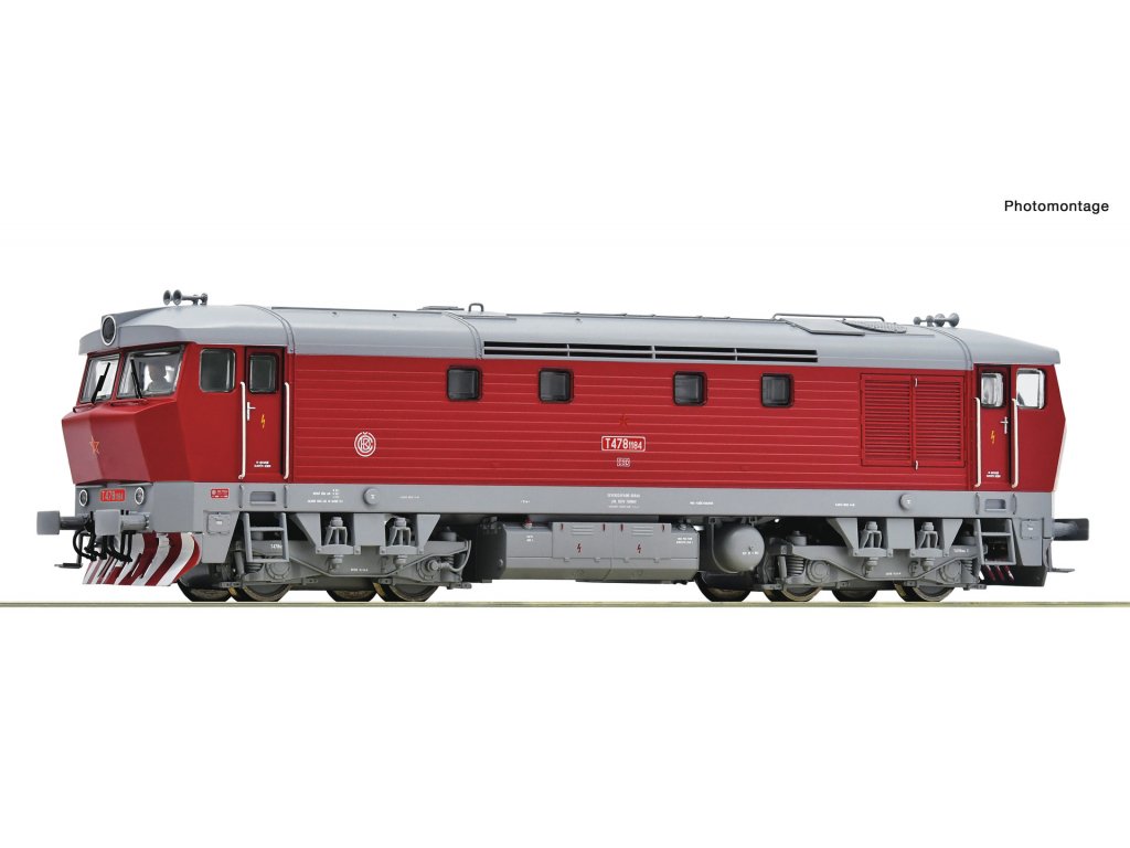 H0 - Dieselová lokomotiva Zamračená T 478 1184 - Roco 7300028