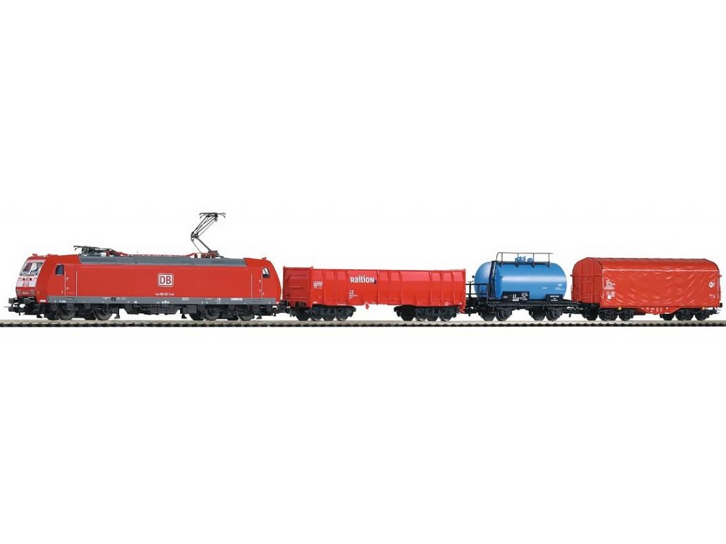 H0 - Digitální set - nákladní vlak s lokomotivou BR185 - PIKO 59004
