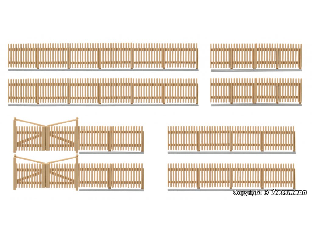 H0 - Dřevěný plot pláňky - kibri 38625