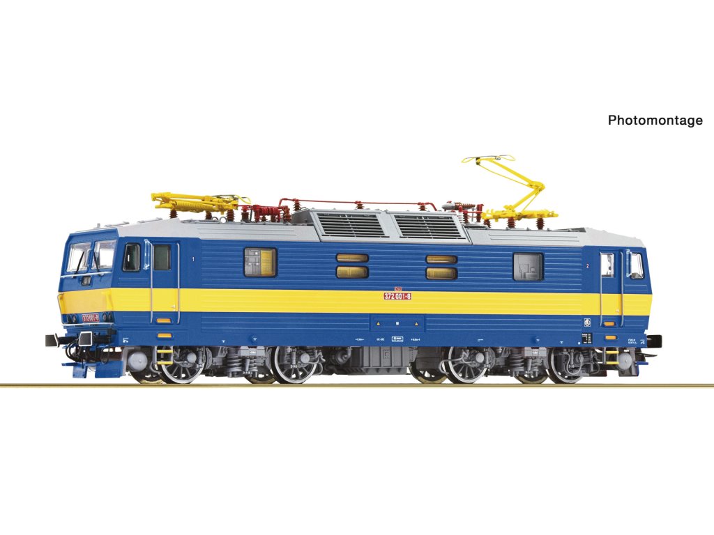 H0 - Elektrická lokomotiva Bastard 372 001-8 ČD / DCC zvuk - Roco 7510061