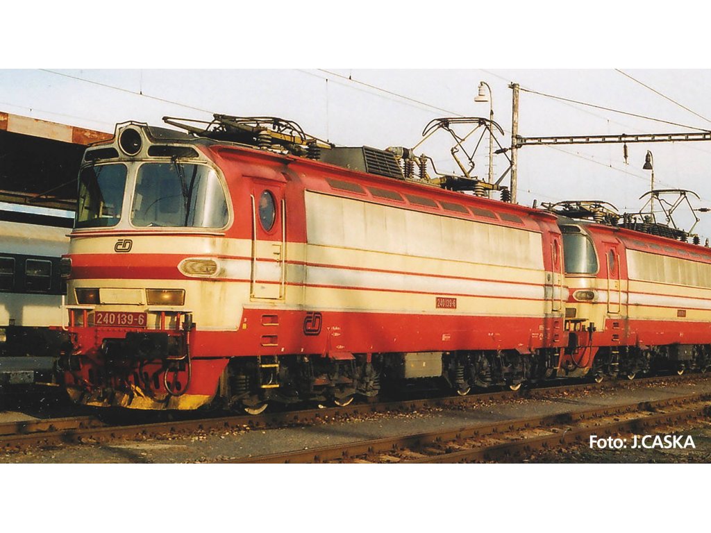 H0 - Elektrická lokomotiva BR 240 / DCC zvuk - Laminátka ČD - PIKO 51397