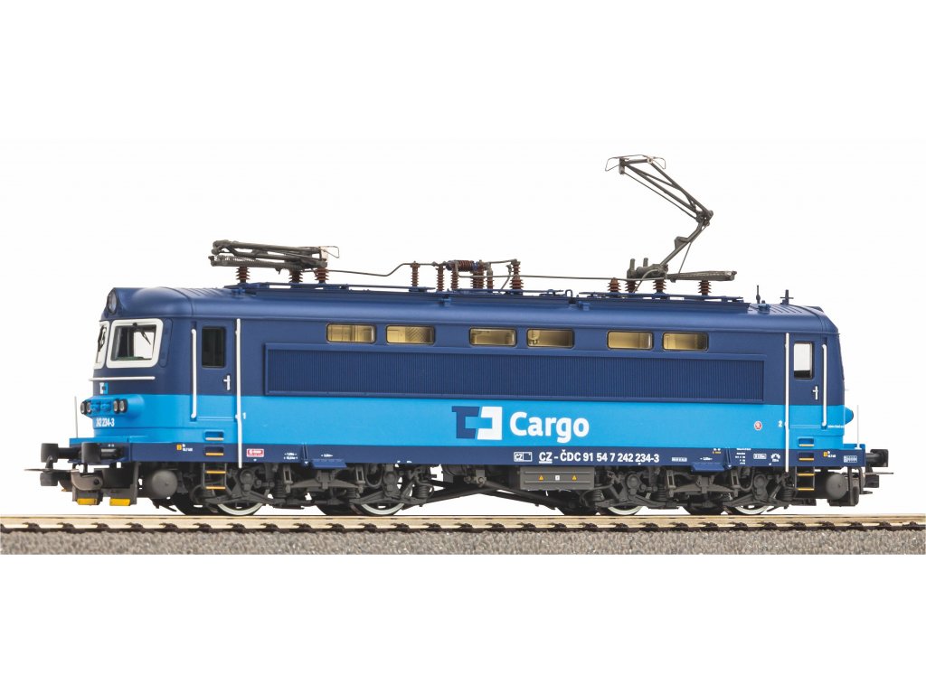 H0 - Elektrická lokomotiva Rh 242 - ČD Cargo / DCC zvuk - PIKO 97405