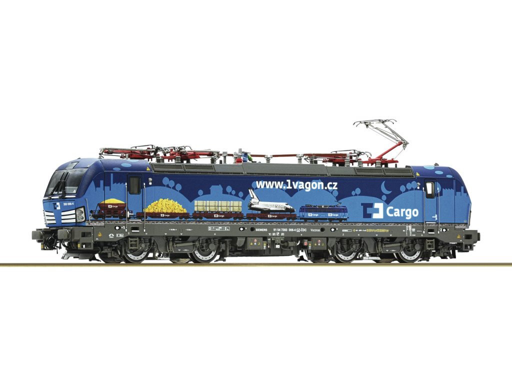 H0 - Elektrická lokomotiva Vectron 383 006-4 ČD Cargo / DCC zvuk - Roco 7510041