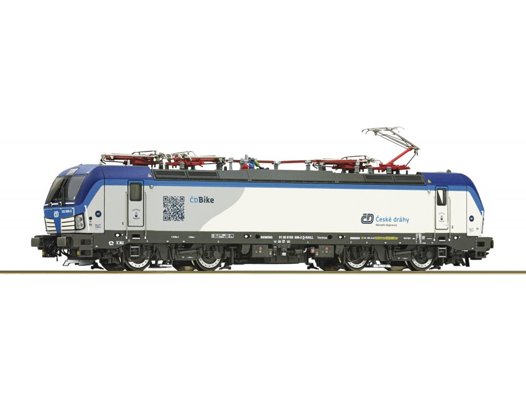H0 - Elektrická lokomotiva Vectron 93 696-2 ČD - Roco 70055