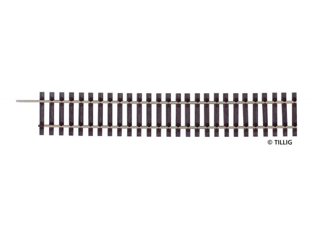 H0 - Flexi kolej s dřevěnými pražci / délka 890 mm - Tillig 82125