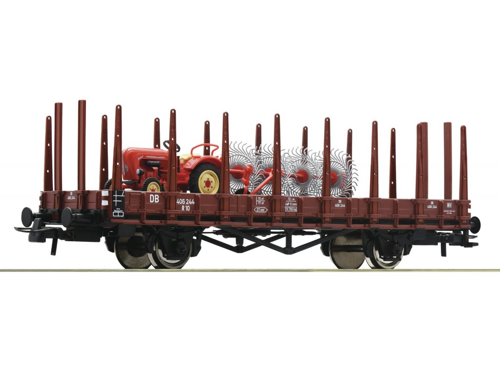 H0 - Klanicový vůz s traktorem - Roco 76988