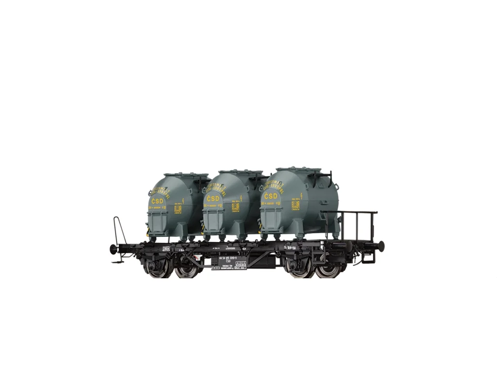 H0 - Kontejnerový vůz řady BTs30 / ČSD - BRAWA 50925