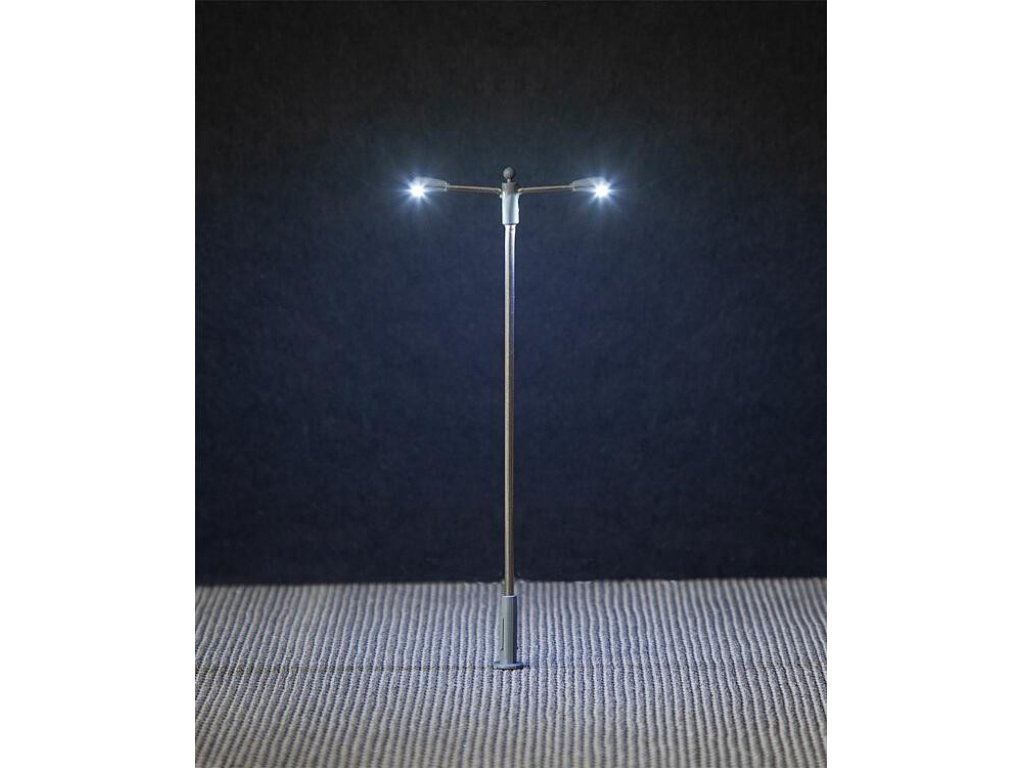 H0 - LED Pouliční lampa dvou ramenná - Faller 180103