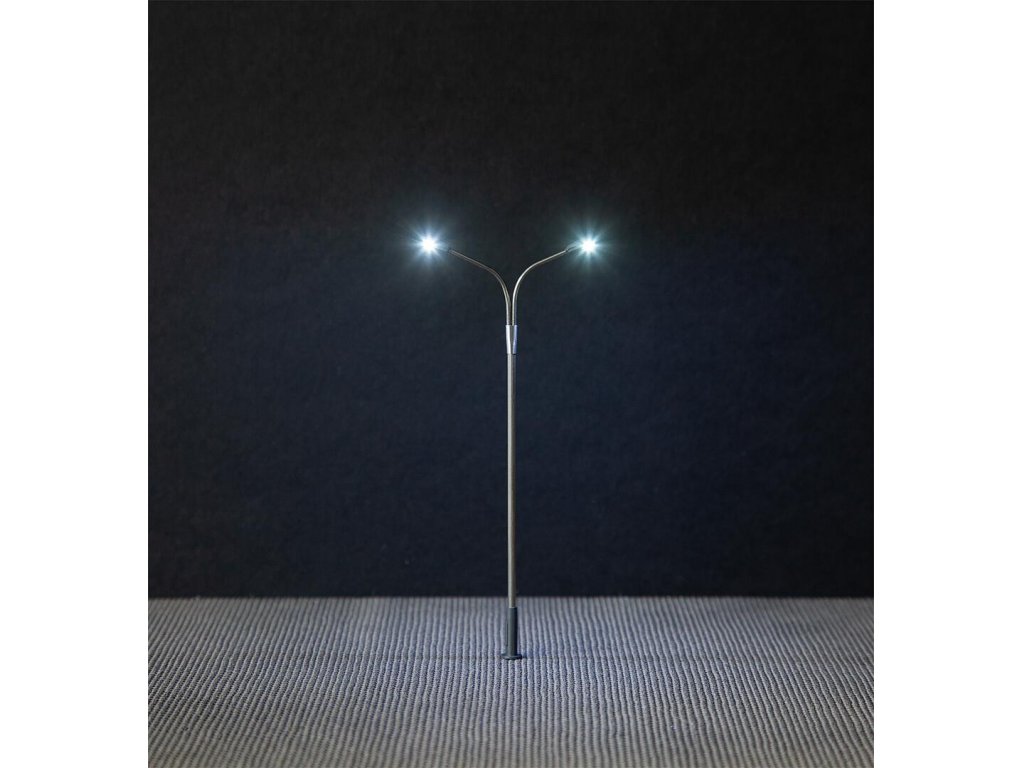 H0 - LED Pouliční lampa dvou ramenná - Faller 180201