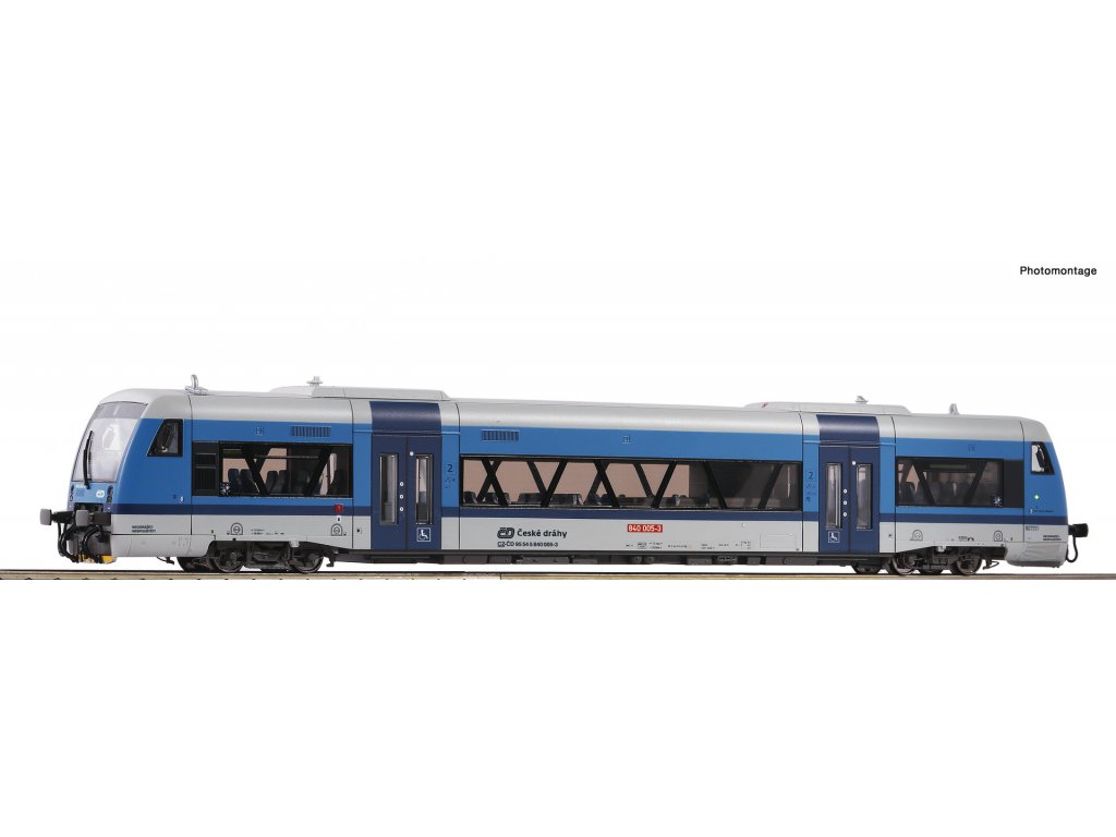 H0 - Motorová jednotka ČD 840 005-3 State Railways / DCC zvuk - Roco 70187