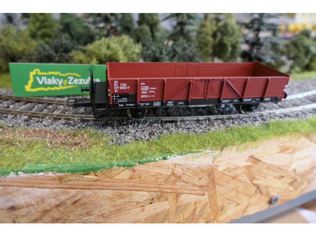H0 - Otevřený vůz s plošinou typ Vt / ČSD - Roco 6600118