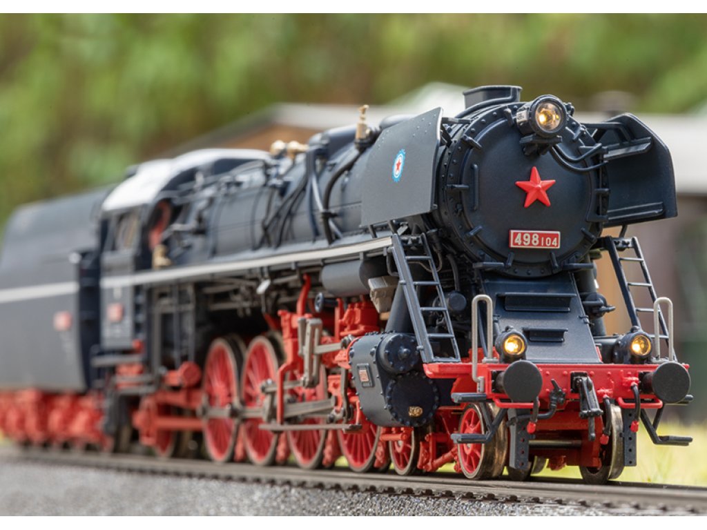 H0 - Parní lokomotiva 498.104 Albatros ČSD - DCC se zvukem - Trix 25498