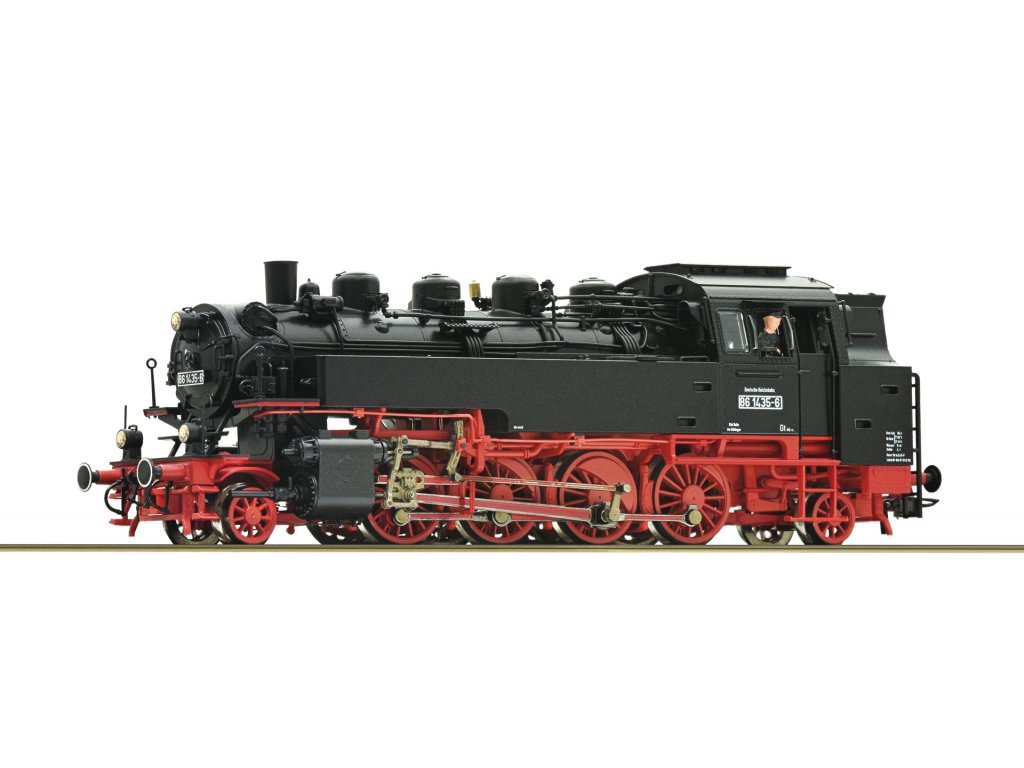H0 - Parní lokomotiva BR86.1435-6 / DCC zvuk - Roco 70022