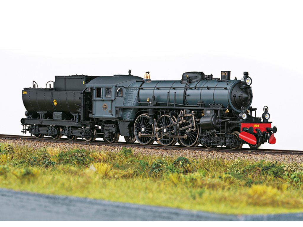 H0 - Parní lokomotiva F 1200 / DCC se zvukem - Trix 25490