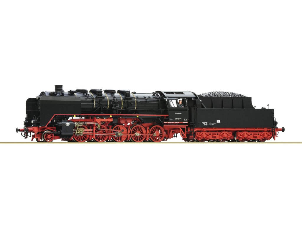 H0 - Parní lokomotiva řady 50 849 DR / DCC zvuk - Roco 7110011