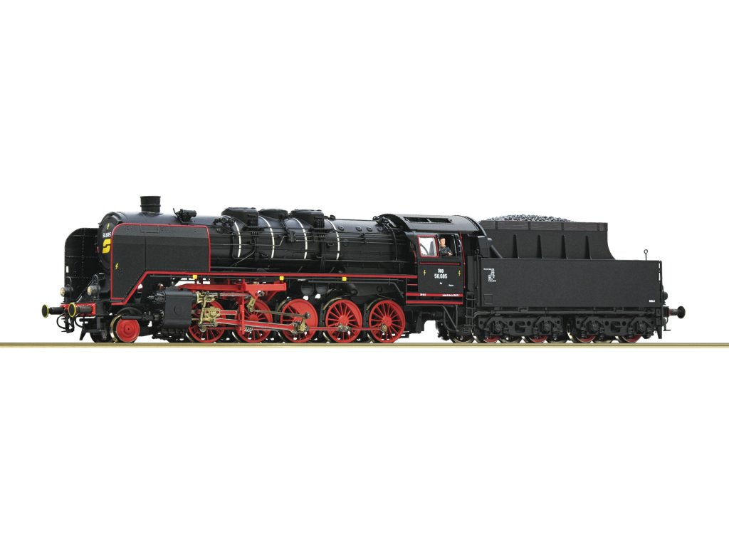 H0 - Parní lokomotiva řady Rh 50 ÖBB / DCC zvuk - Roco 7110016