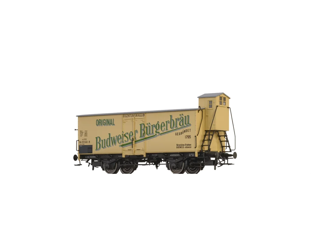 H0 - Pivní vůz Budweiser / typ Gb k.k.St.B. - BRAWA 51260