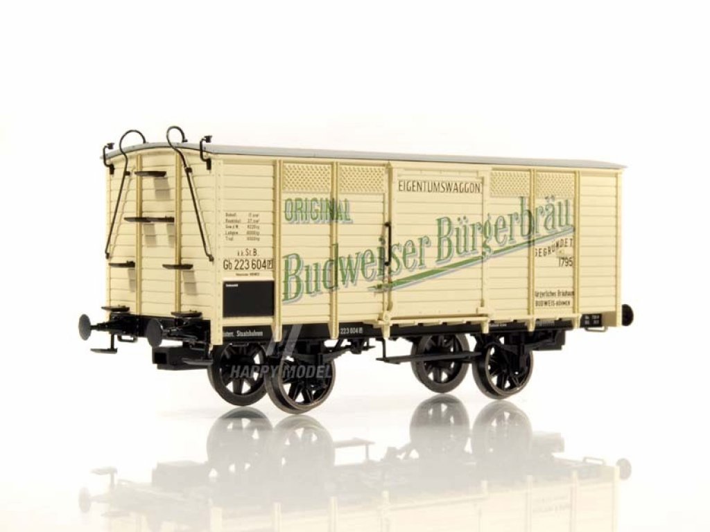 H0 - Pivní vůz řady Gb Budweiser kkStB - Brava 48041