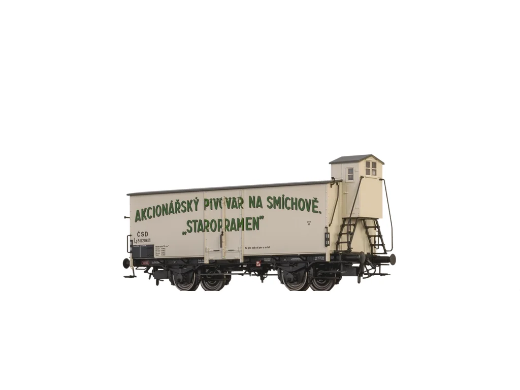 H0 - Pivní vůz Staropramen / typ Lp ČSD - BRAWA 51261