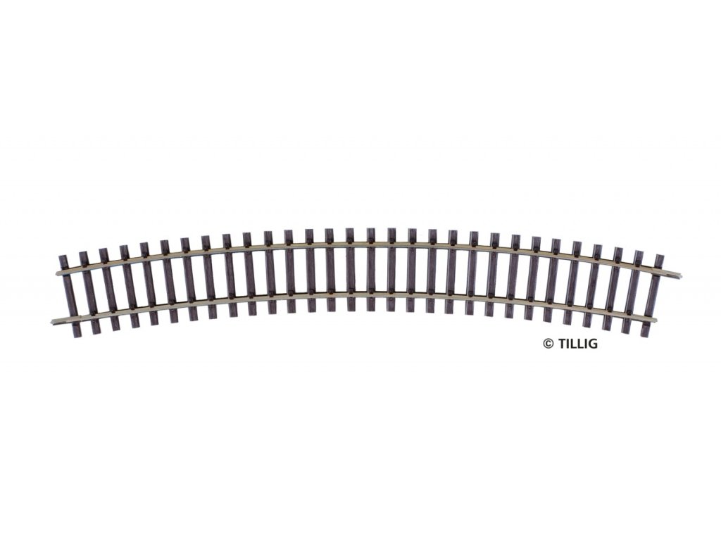 H0 - R2 oblouková kolej rádius 425 mm na 30° - Tillig 82820