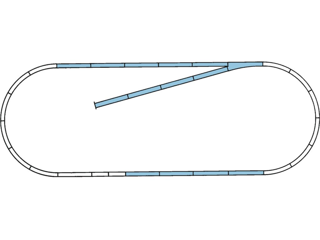 H0 - Rozšiřující kolejový set B - Roco line s podložím - Roco 42010