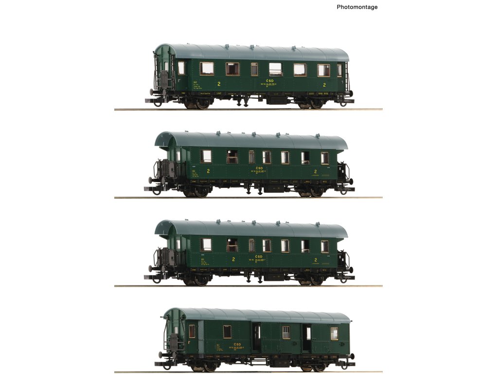 H0 set - Osobní vůz 2 třídy / ČSD - Roco 6200088