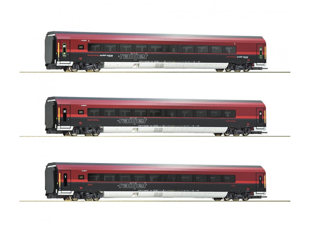 H0 - Souprava vozů a elektrická lokomotiva Taurus Rh1116 - DDC se zvukem - Roco 73267