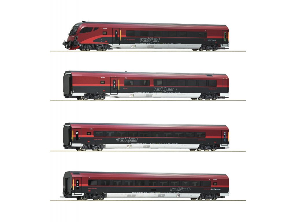 H0 - Souprava vozů a elektrická lokomotiva Taurus Rh1116 - DDC se zvukem - Roco 73267