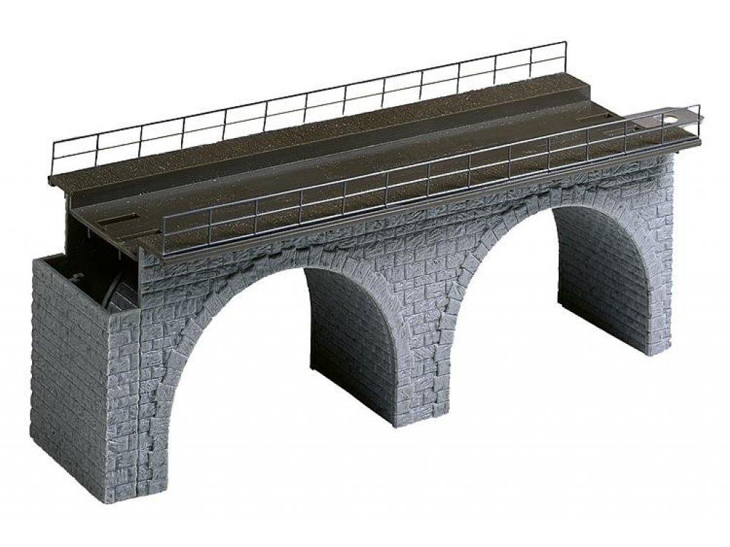 H0 - Stavebnice viaduktový kamenný díl přímý - Faller 120477