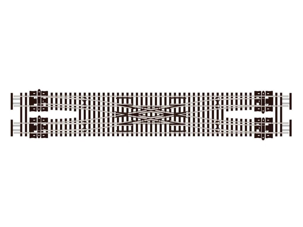 N - Dvojité kolejové křížení / délka 271 mm - Peco SL-E383F