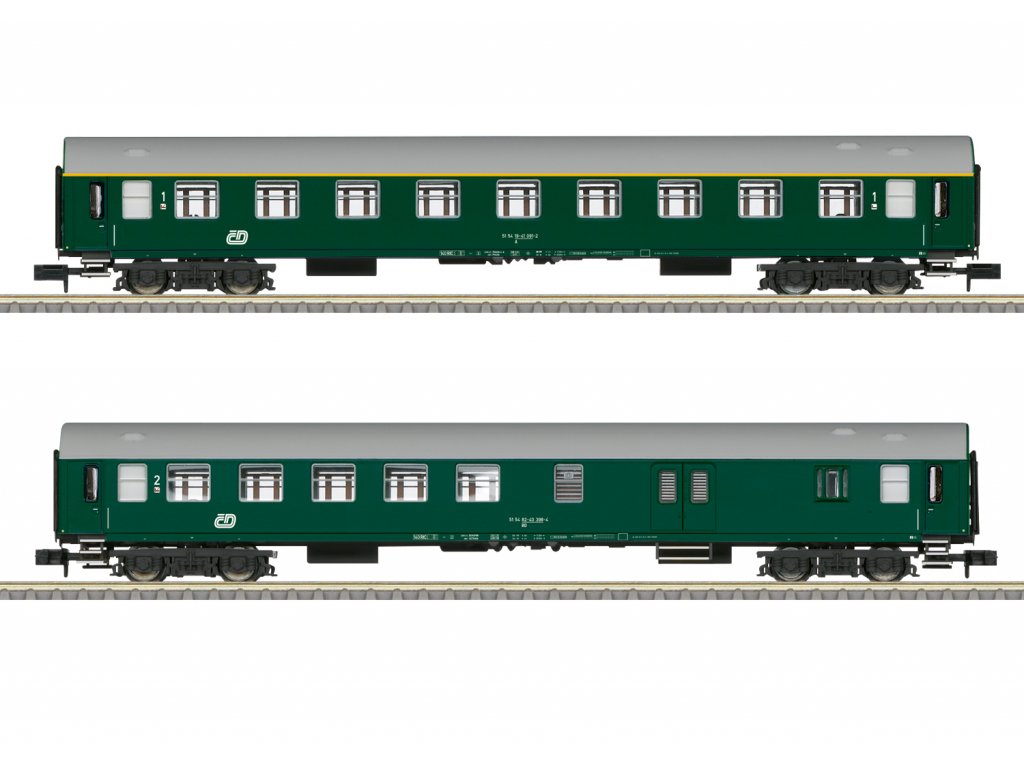 N - Set osobních vozů Y/B 1 a 2. třídy ČD / se zavazadlovým oddílem - Trix 18251