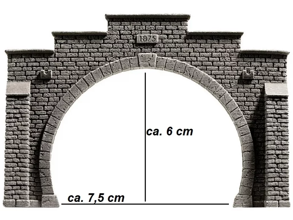 N - Železniční portál kamenné kvádry dvoukolejný - Noch 34852