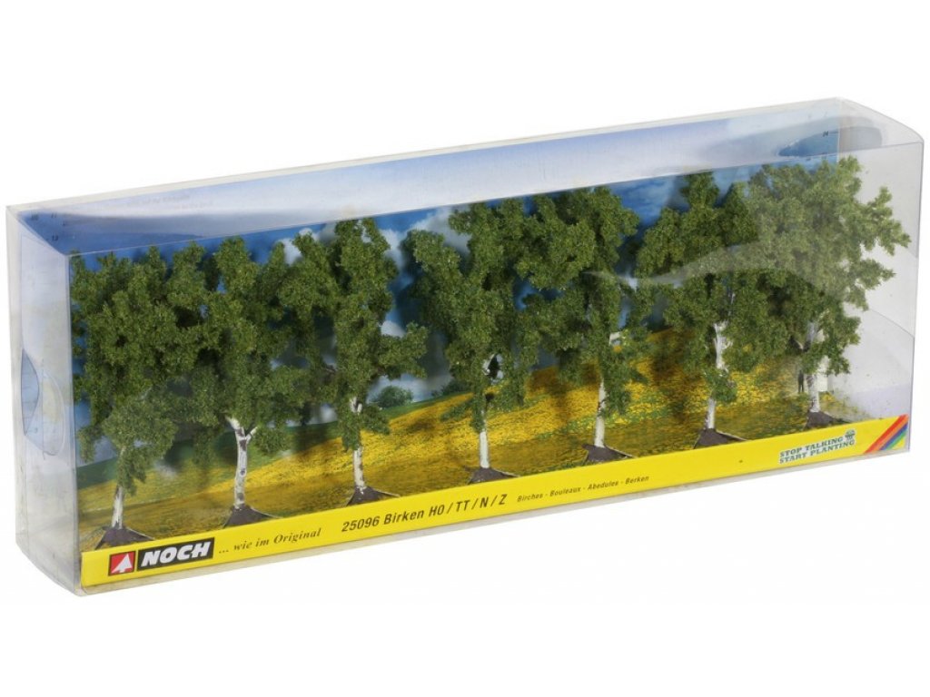 Set stromu - břízy výška 100 mm - Noch 25096