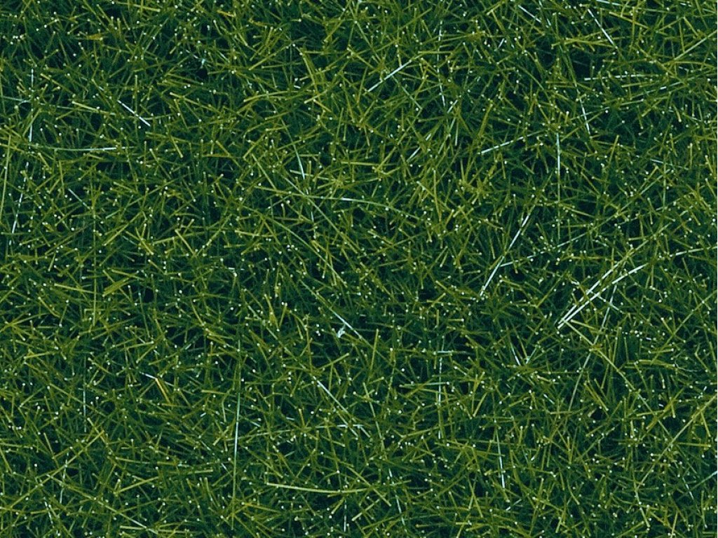 Statická tráva XL - planá tmavě zelená 12 mm - Noch 07116