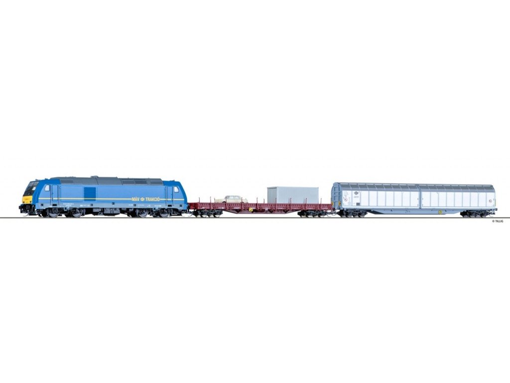 TT - Analogový set - vlak s lokomotivou BR285 - Tiling 01438