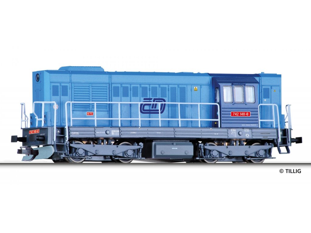 TT - Dieselová lokomotiva 742 - Tillig 02751