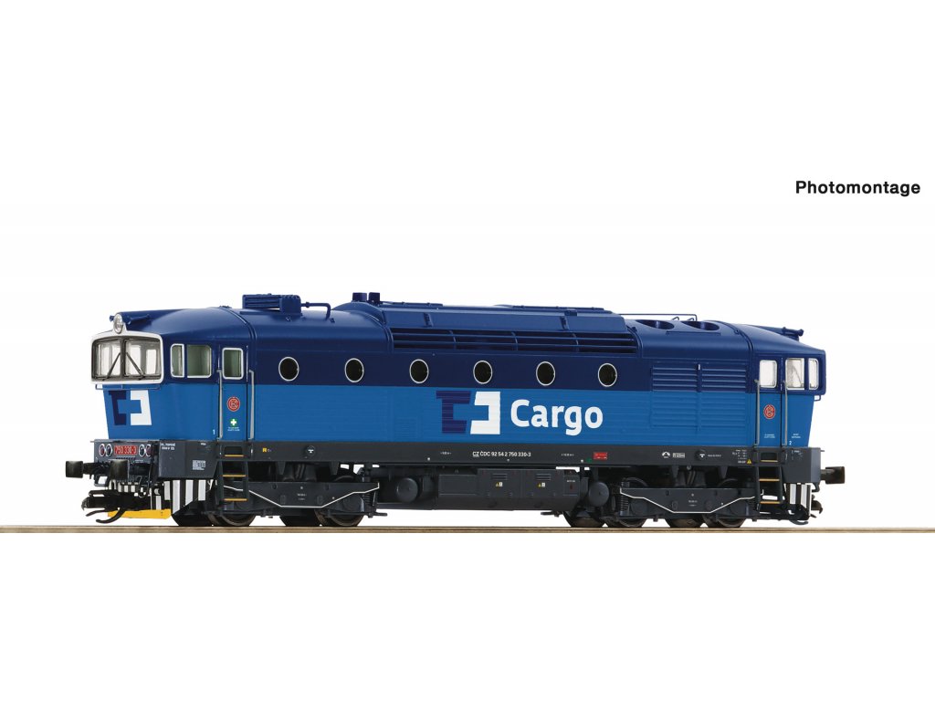 TT - Dieselová lokomotiva 750 330-3 CD Cargo / DCC zvuk - Roco 7390006