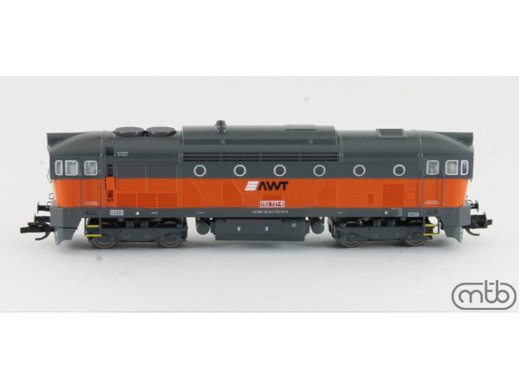 TT - Dieselová lokomotiva AWT 753 737, epocha V / Brejlovec - mtb 753737
