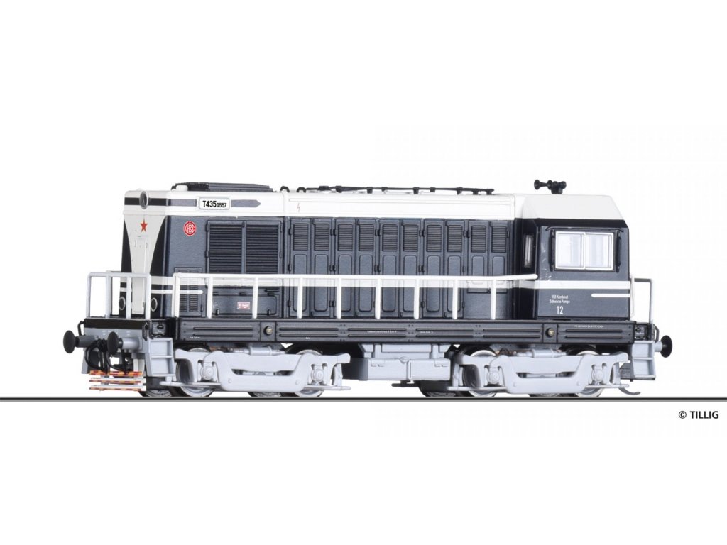 TT - Dieselová lokomotiva T435 - VEB - Tillig 02629