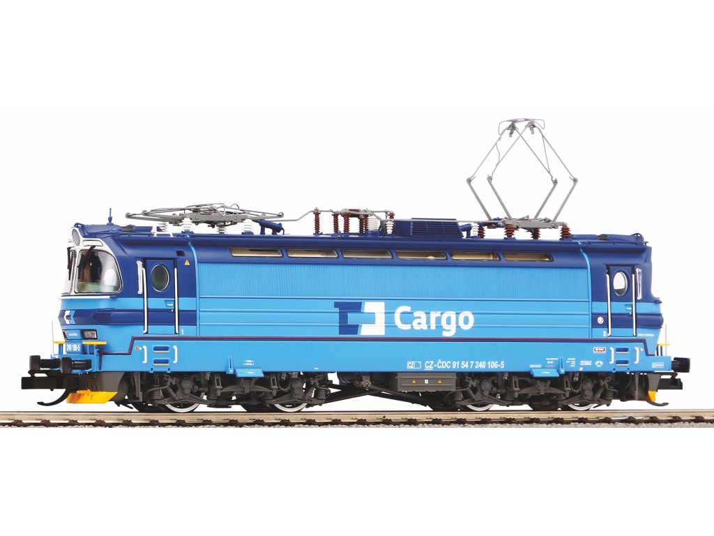 TT - Elektrická lokomotiva Laminátka BR 240 CD Cargo / DCC zvuk - PIKO 47543