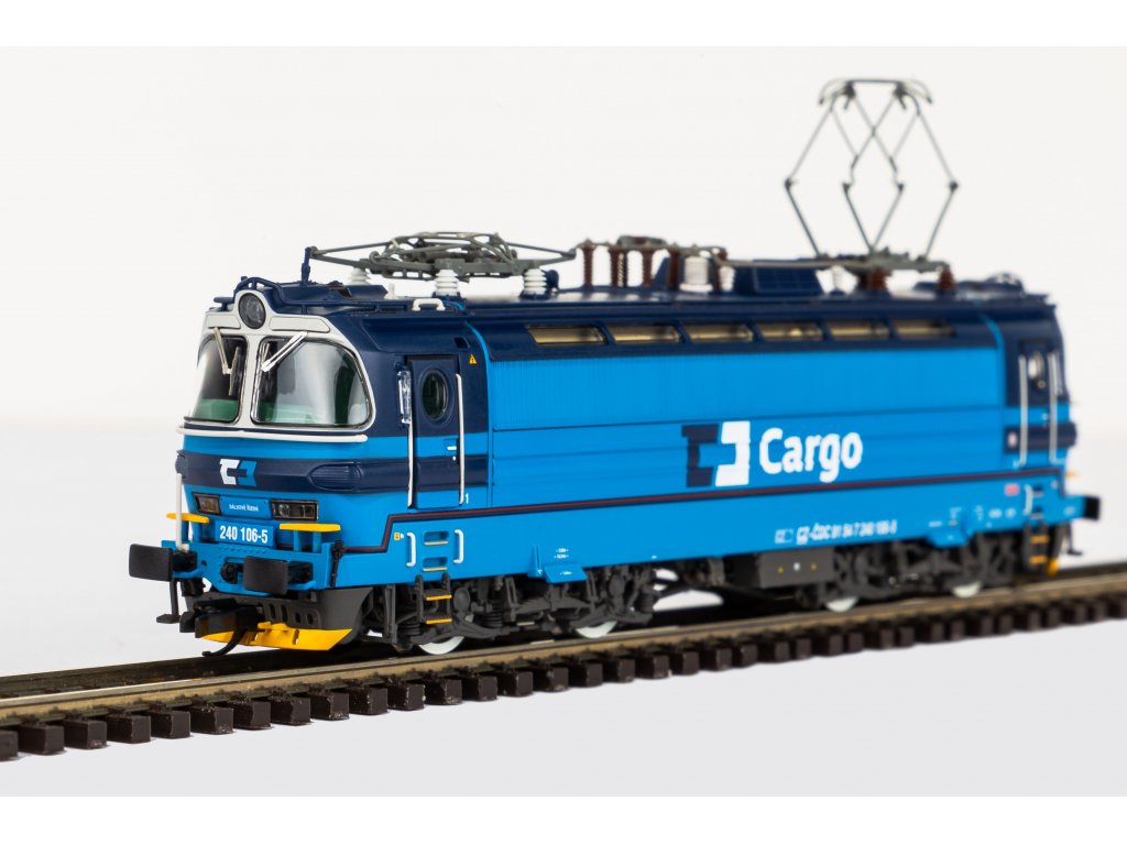 TT - Elektrická lokomotiva Laminátka BR 240 CD Cargo / DCC zvuk - PIKO 47543