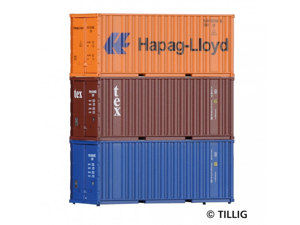 TT - Kontejnery 20' Hapag-Lloyd AG - Tillig 07706