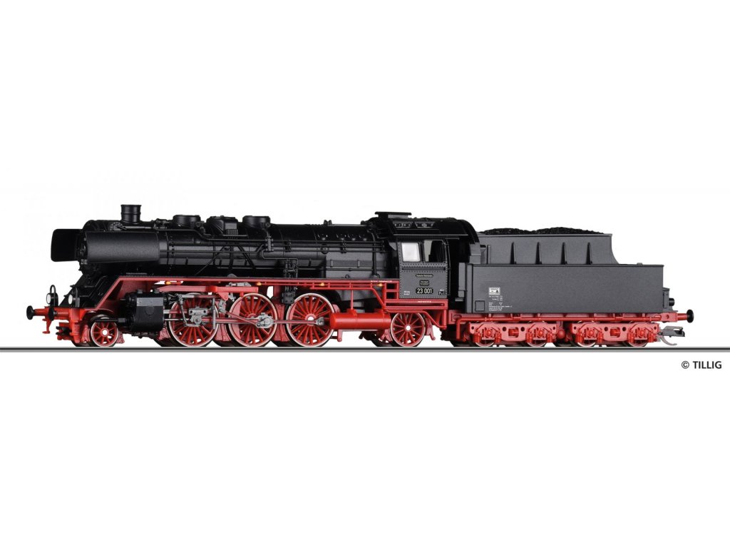 TT - Parní lokomotiva řady BR23 001 / DR - Tillig 02103