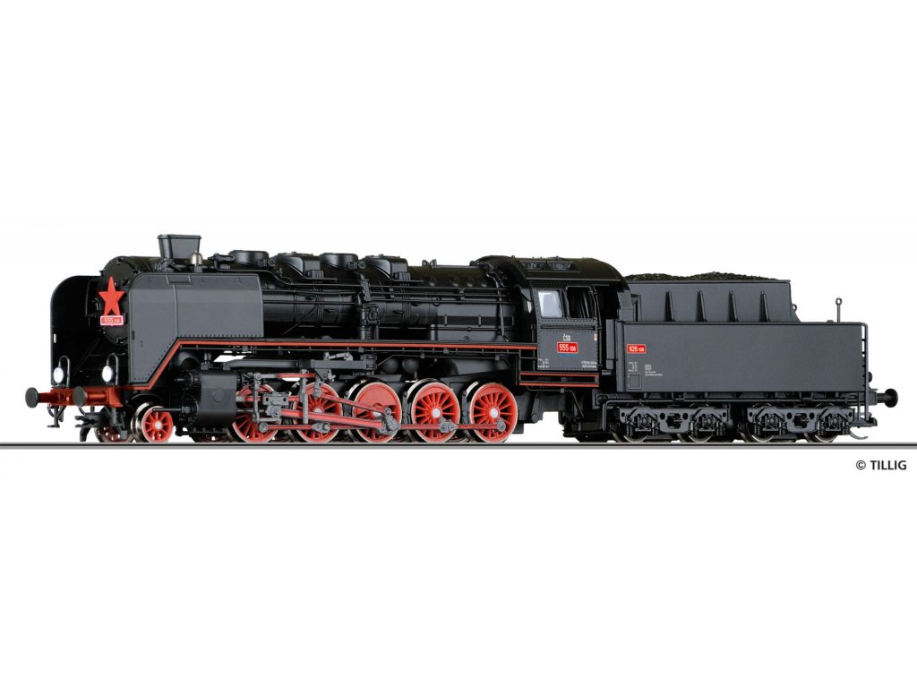 TT - Parní lokomotiva řady ČSD 555.1 - Tillig 04291