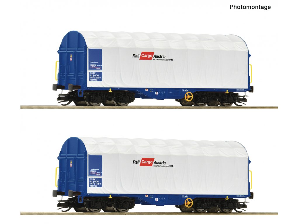 TT - Vagóny s posuvnou plachtou / Rail Cargo ÖBB/RCW - Roco 6680007