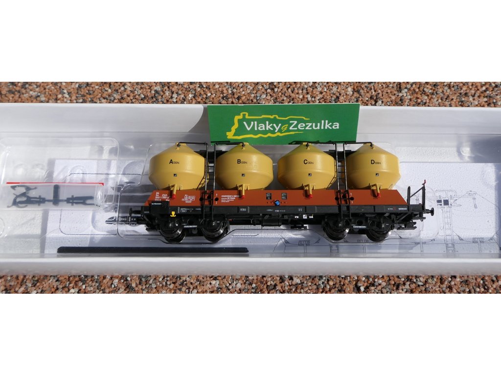TT - Vůz na sypké hmoty Raj / ČSD Praha / typ Uacs - Igra model 96400000