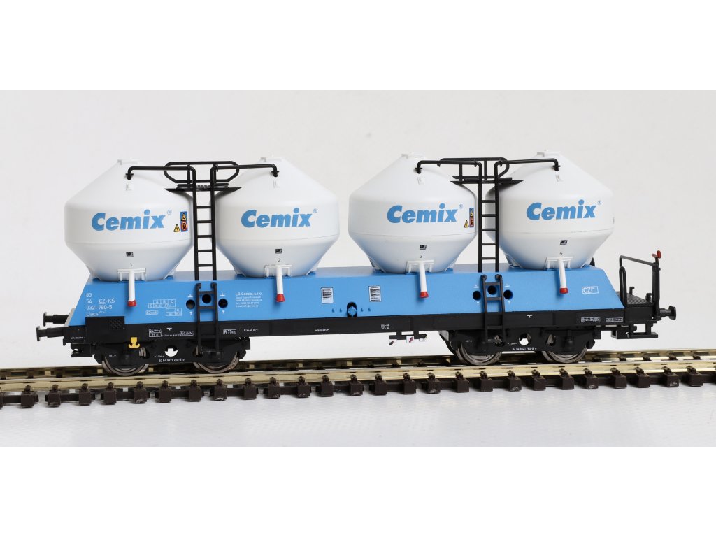 TT - Vůz na sypké hmoty Raj / typ Uacs Cemix - Igra model 96400016 ...