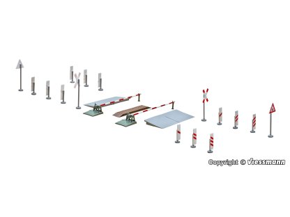H0 - Železniční závory s pohonem - Viessmann 5100