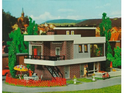 H0 - B-257 Moderní dům s plochou střechou - Faller 109257